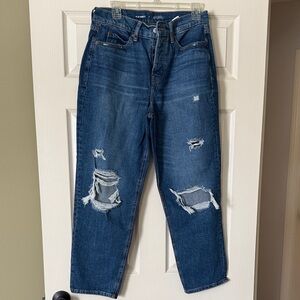 Old Navy Sky-Hi Straight Blue Jeans